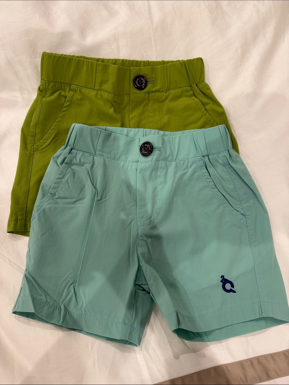 Blue Quail - x 2 shorts ! Kids' Performance Pull-On Shorts - Green & Teal